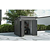 Gardol Gerätehaus Style Midi (Außenmaß inkl. Dachüberstand (B x T): 225 x 253 cm, Stahl, Schwarz) | BAUHAUS