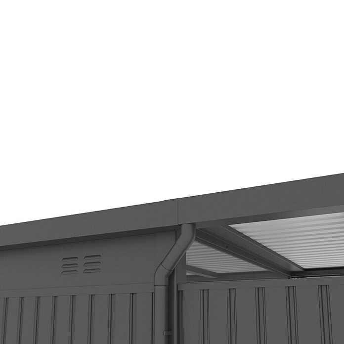 Gardol Prizidek za vrtno lopo Cubus & Cubus Max  (230 x 275 cm, Jeklo, Črna) | 7447 - Zubehör Gartenhäuser Metall | IAGD - Gartenhäuser | IAG - Außenbereichsausstattung | IA - Gartenhartware | I - Stadtgarten | BAUHAUS