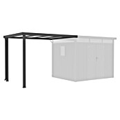 Gardol Prizidek za vrtno lopo Cubus & Cubus Max  (230 x 275 cm, Jeklo, Črna) | 7447 - Zubehör Gartenhäuser Metall | IAGD - Gartenhäuser | IAG - Außenbereichsausstattung | IA - Gartenhartware | I - Stadtgarten | BAUHAUS