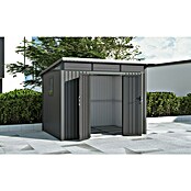 Gardol Gerätehaus Style Max (Außenmaß inkl. Dachüberstand (B x T): 289 x 253 cm, Stahl, Schwarz) | BAUHAUS