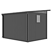 Gardol Gerätehaus Style Max (Außenmaß inkl. Dachüberstand (B x T): 289 x 253 cm, Stahl, Schwarz) | BAUHAUS