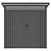 Gardol Gerätehaus Style Midi (Außenmaß inkl. Dachüberstand (B x T): 225 x 253 cm, Stahl, Schwarz) | BAUHAUS