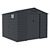 Gardol Gerätehaus Easy One Max (Außenmaß inkl. Dachüberstand (B x T): 277 x 259 cm, Stahl, Anthrazit) | BAUHAUS
