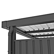 Gardol Prizidek za vrtno lopo Cubus & Cubus Max  (230 x 275 cm, Jeklo, Črna) | 7447 - Zubehör Gartenhäuser Metall | IAGD - Gartenhäuser | IAG - Außenbereichsausstattung | IA - Gartenhartware | I - Stadtgarten | BAUHAUS