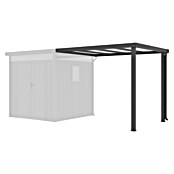 Gardol Prizidek za vrtno lopo Cubus & Cubus Max  (230 x 275 cm, Jeklo, Črna) | 7447 - Zubehör Gartenhäuser Metall | IAGD - Gartenhäuser | IAG - Außenbereichsausstattung | IA - Gartenhartware | I - Stadtgarten | BAUHAUS