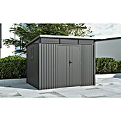 Gardol Gerätehaus Style Max (Außenmaß inkl. Dachüberstand (B x T): 289 x 253 cm, Stahl, Schwarz) | BAUHAUS