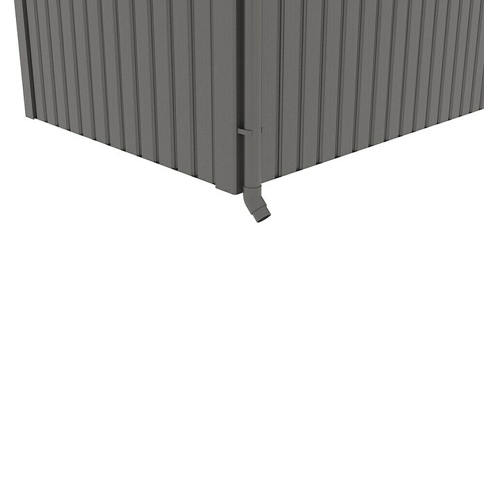 Gardol Gerätehaus Style Max (Außenmaß inkl. Dachüberstand (B x T): 289 x 253 cm, Stahl, Schwarz) | BAUHAUS