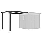 Gardol Prizidek za vrtno lopo Cubus & Cubus Max  (230 x 275 cm, Jeklo, Črna) | 7447 - Zubehör Gartenhäuser Metall | IAGD - Gartenhäuser | IAG - Außenbereichsausstattung | IA - Gartenhartware | I - Stadtgarten | BAUHAUS