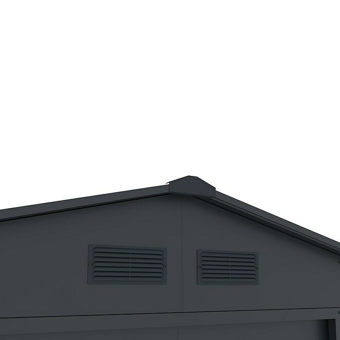 Gardol Gerätehaus Easy One Max (Außenmaß inkl. Dachüberstand (B x T): 277 x 259 cm, Stahl, Anthrazit) | BAUHAUS