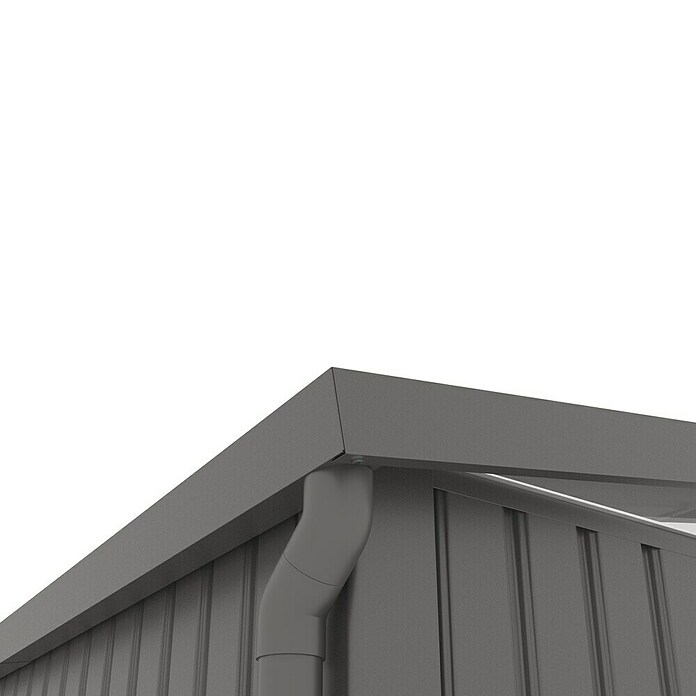 Gardol Gerätehaus Style Max (Außenmaß inkl. Dachüberstand (B x T): 289 x 253 cm, Stahl, Schwarz) | BAUHAUS