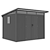 Gardol Gerätehaus Style Max (Außenmaß inkl. Dachüberstand (B x T): 289 x 253 cm, Stahl, Schwarz) | BAUHAUS