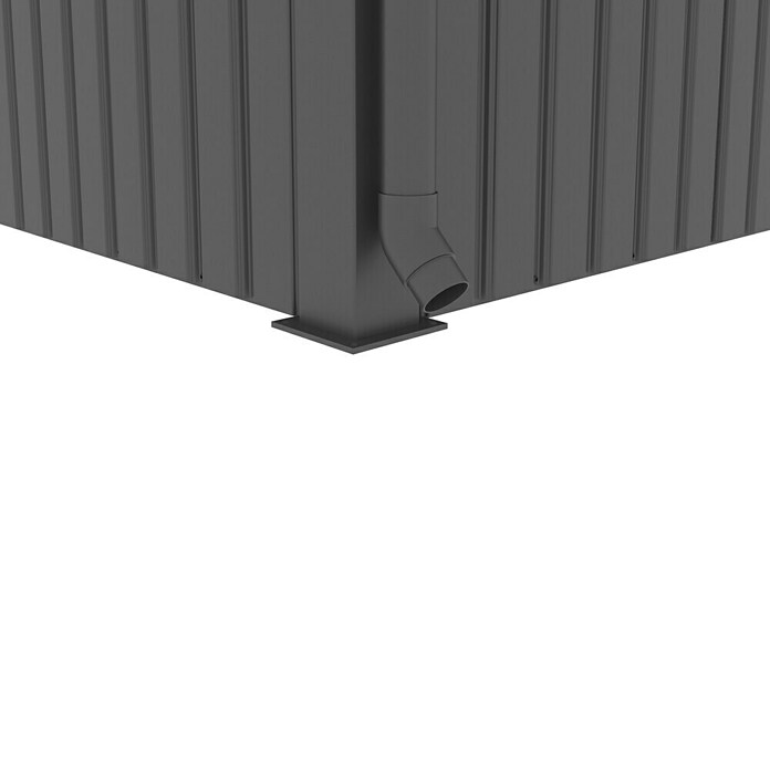 Gardol Prizidek za vrtno lopo Cubus & Cubus Max  (230 x 275 cm, Jeklo, Črna) | 7447 - Zubehör Gartenhäuser Metall | IAGD - Gartenhäuser | IAG - Außenbereichsausstattung | IA - Gartenhartware | I - Stadtgarten | BAUHAUS