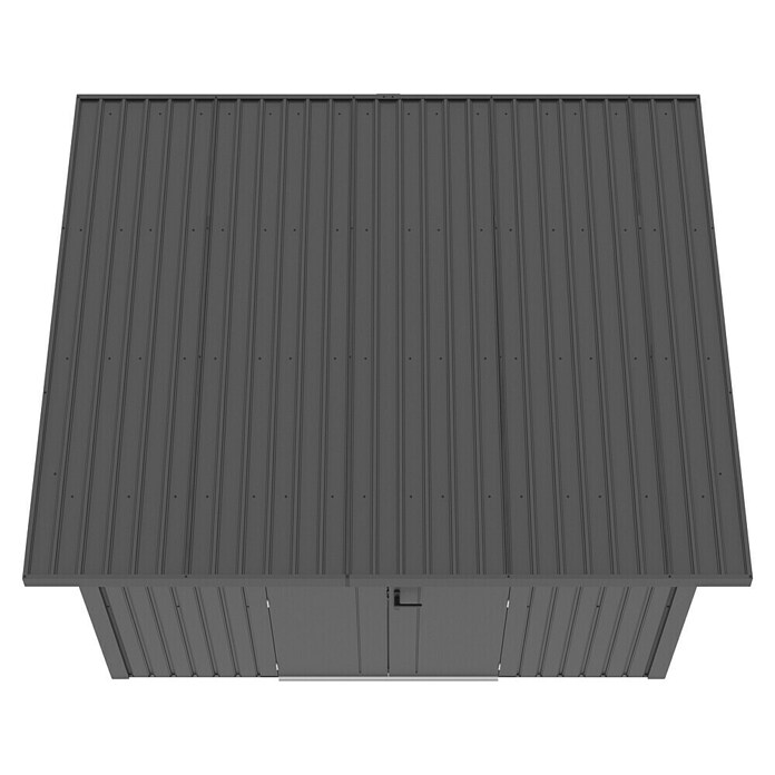 Gardol Gerätehaus Style Max (Außenmaß inkl. Dachüberstand (B x T): 289 x 253 cm, Stahl, Schwarz) | BAUHAUS