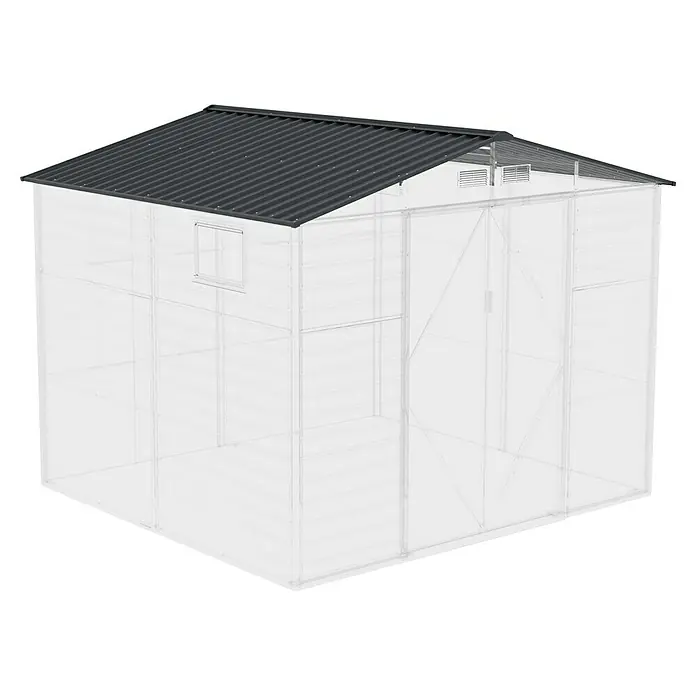 Gardol Ersatzdach - Passend für: Gardol Gerätehaus Easy One Max - Metall-Gartenschuppen mit Satteldach, Fenster und Doppeltür. Ideal zur Aufbewahrung von Gartengeräten und Werkzeugen.
