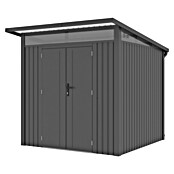 Gardol Gerätehaus Style Midi (Außenmaß inkl. Dachüberstand (B x T): 225 x 253 cm, Stahl, Schwarz) | BAUHAUS