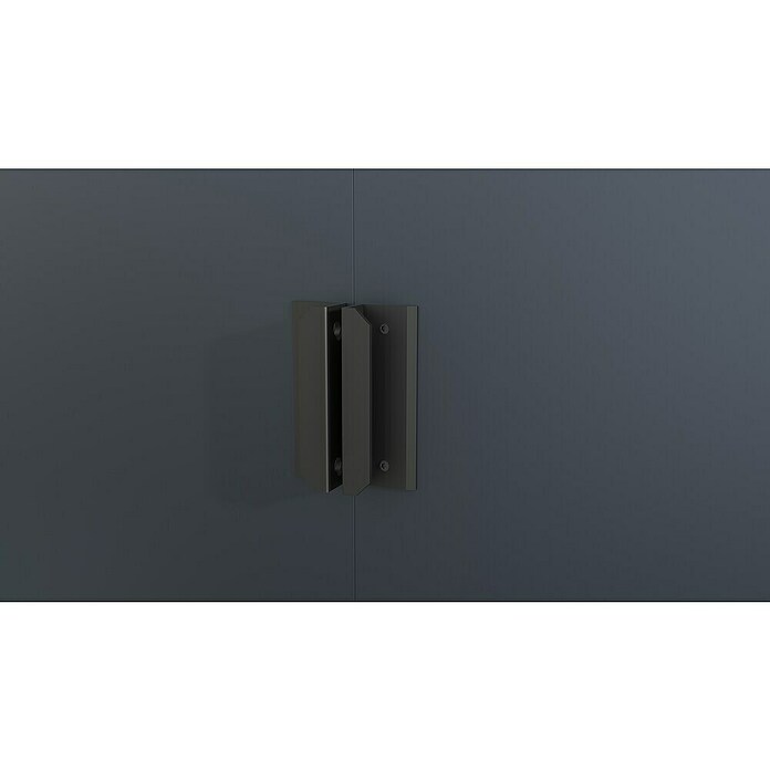 Gardol Gerätehaus Easy One Max (Außenmaß inkl. Dachüberstand (B x T): 277 x 259 cm, Stahl, Anthrazit) | BAUHAUS