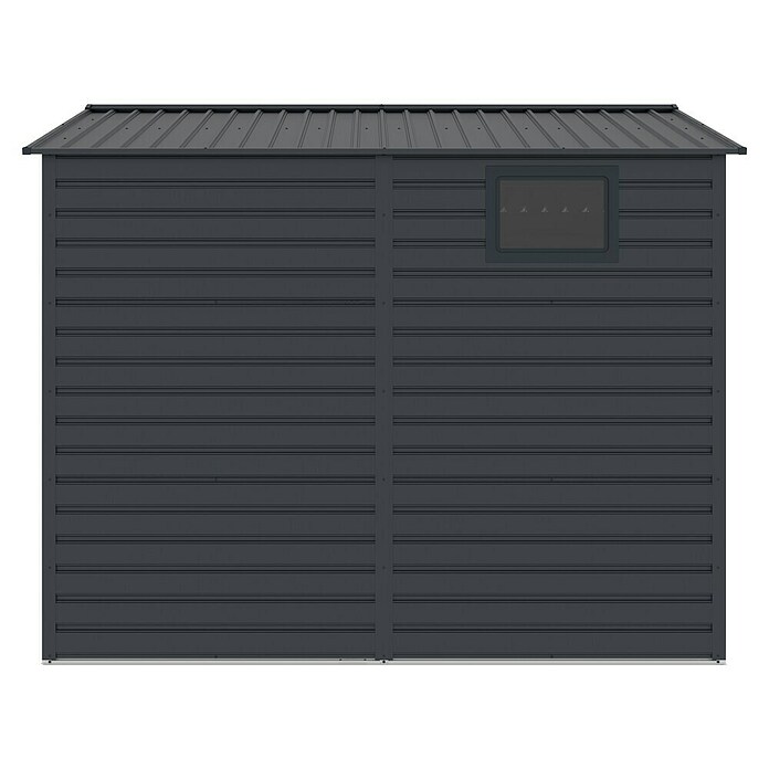 Gardol Gerätehaus Easy One Max (Außenmaß inkl. Dachüberstand (B x T): 277 x 259 cm, Stahl, Anthrazit) | BAUHAUS