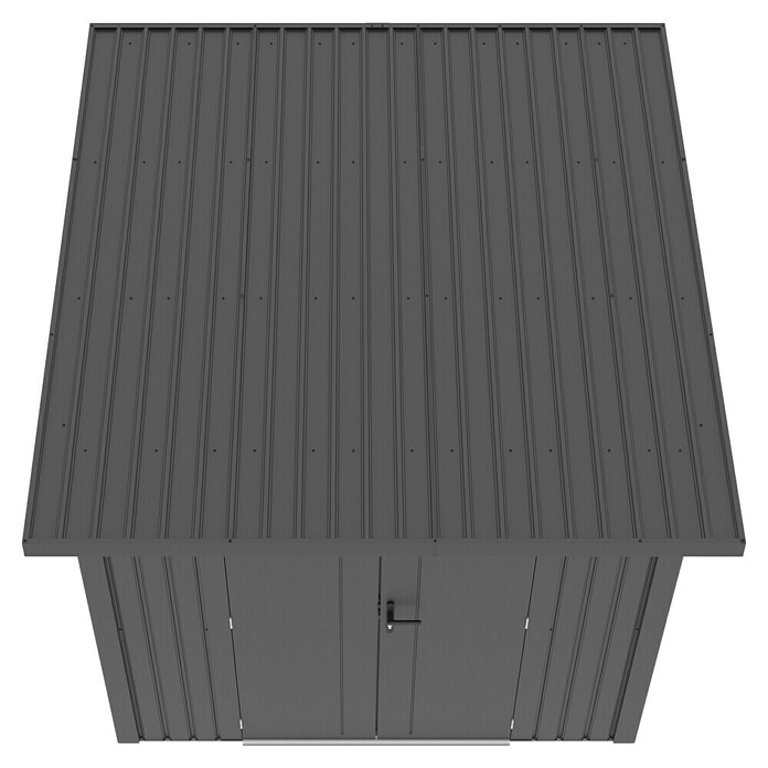 Gardol Gerätehaus Style Midi (Außenmaß inkl. Dachüberstand (B x T): 225 x 253 cm, Stahl, Schwarz) | BAUHAUS