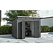 Gardol Gerätehaus Style Max (Außenmaß inkl. Dachüberstand (B x T): 289 x 253 cm, Stahl, Schwarz) | BAUHAUS