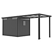 Gardol Prizidek za vrtno lopo Cubus & Cubus Max  (230 x 275 cm, Jeklo, Črna) | 7447 - Zubehör Gartenhäuser Metall | IAGD - Gartenhäuser | IAG - Außenbereichsausstattung | IA - Gartenhartware | I - Stadtgarten | BAUHAUS