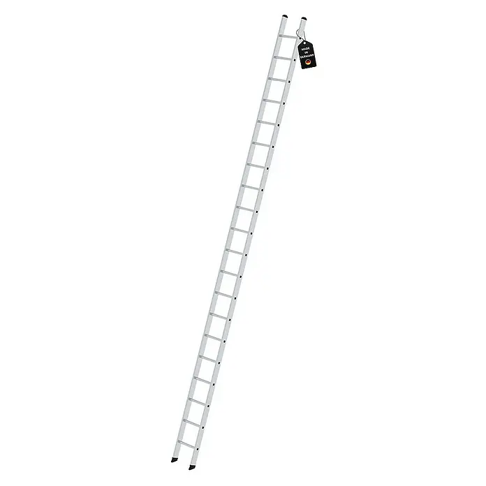 Proregal Anlegeleiter mit 20 Sprossen - Anzahl Tritte: 20 Stk., Arbeitshöhe: 6.400 mm, Belastbarkeit: 150 kg, Aluminium