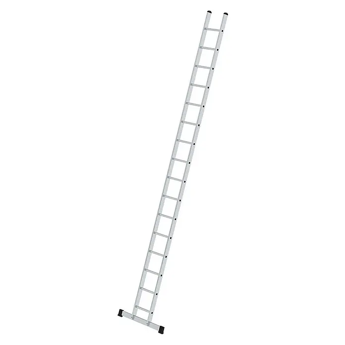 Proregal Anlegeleiter mit Standard-Traverse - Anzahl Tritte: 16 Stk., Arbeitshöhe: 5.800 mm, Belastbarkeit: 150 kg, Aluminium