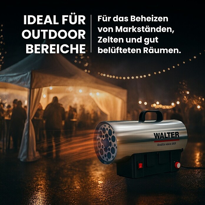 Walter Gasheizer XXL (17 kW - 34 kW) | BAUHAUS