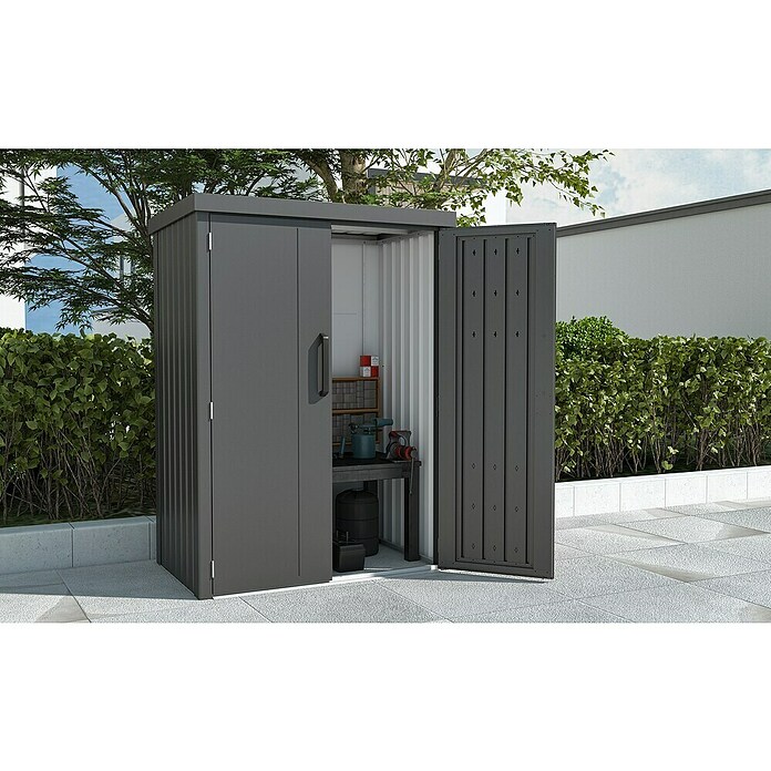 Gardol Geräteschrank Prime (Außenmaß inkl. Dachüberstand (B x T): 133 x 90 cm, Schwarz) | BAUHAUS