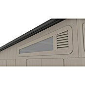 Gardol Gerätehaus Antares III (Außenmaß inkl. Dachüberstand (B x T): 254 x 254 cm, Kunststoff, Steingrau) | BAUHAUS