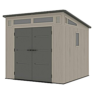 Gardol Vrtna lopa Antares III (Zunanje dimenzije vključno s strešnim previsom (Š x G): 254 x 254 cm, Plastika, Kamnito siva)