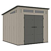 Gardol Gerätehaus Antares III (Außenmaß inkl. Dachüberstand (B x T): 254 x 254 cm, Kunststoff, Steingrau) | BAUHAUS