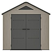 Gardol Gerätehaus Antares I (Außenmaß inkl. Dachüberstand (B x T): 250 x 180 cm, Kunststoff, Steingrau) | BAUHAUS