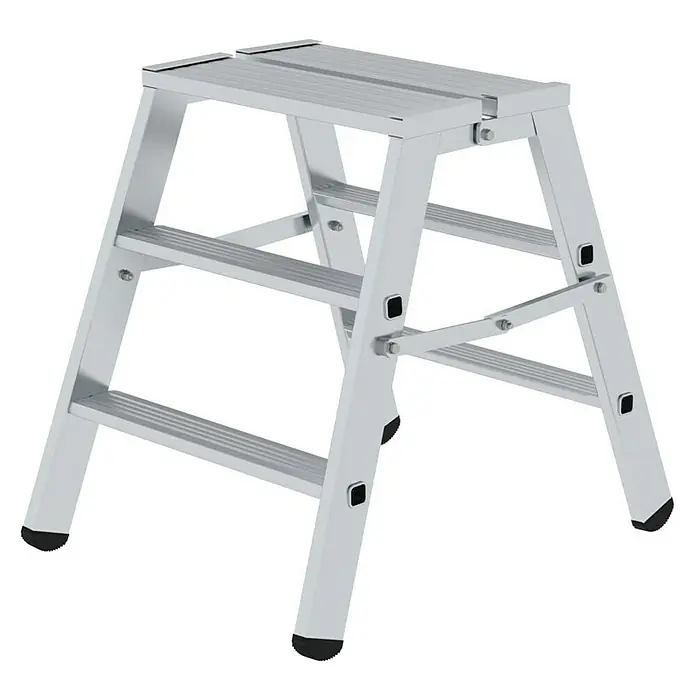 Proregal Doppel-Klapptritt beidseitig begehbar - Anzahl Tritte: 6 Stk., Belastbarkeit: 150 kg, Aluminium