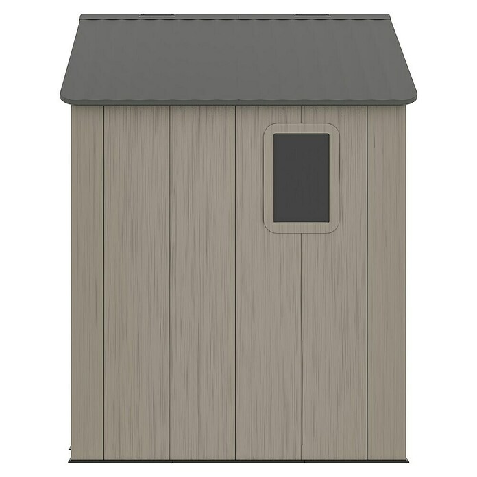 Gardol Gerätehaus Antares I (Außenmaß inkl. Dachüberstand (B x T): 250 x 180 cm, Kunststoff, Steingrau) | BAUHAUS