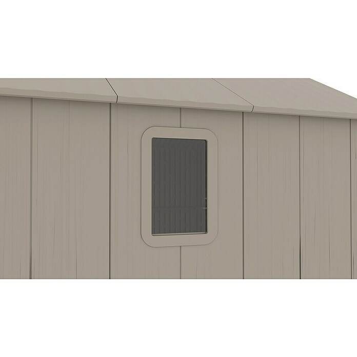 Gardol Gerätehaus Antares I (Außenmaß inkl. Dachüberstand (B x T): 250 x 180 cm, Kunststoff, Steingrau) | BAUHAUS