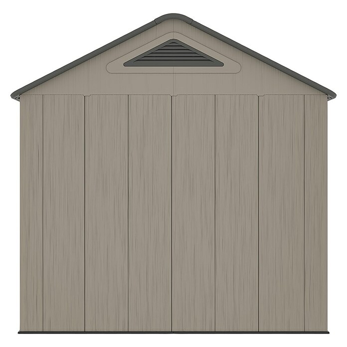 Gardol Gerätehaus Antares I (Außenmaß inkl. Dachüberstand (B x T): 250 x 180 cm, Kunststoff, Steingrau) | BAUHAUS