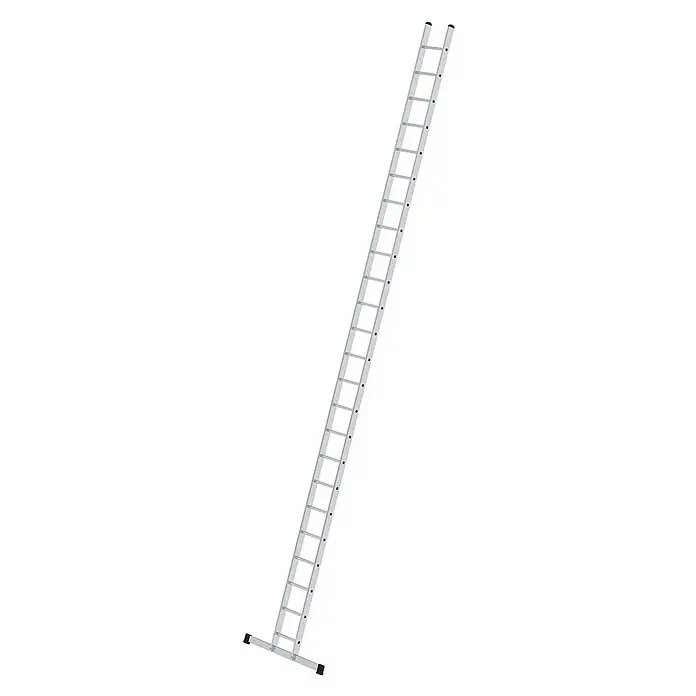 Proregal Anlegeleiter mit Standard-Traverse - Anzahl Tritte: 24 Stk., Arbeitshöhe: 8.100 mm, Belastbarkeit: 150 kg, Aluminium