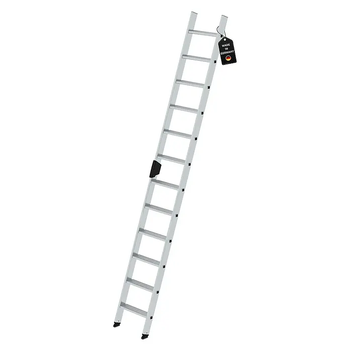 Proregal Anlegeleiter mit 12 Stufen - Anzahl Tritte: 12 Stk., Arbeitshöhe: 4.300 mm, Belastbarkeit: 150 kg, Aluminium