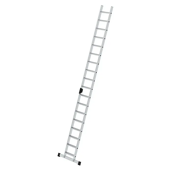Proregal Anlegeleiter mit Standard-Traverse - Anzahl Tritte: 18 Stk., Arbeitshöhe: 5.800 mm, Belastbarkeit: 150 kg, Aluminium