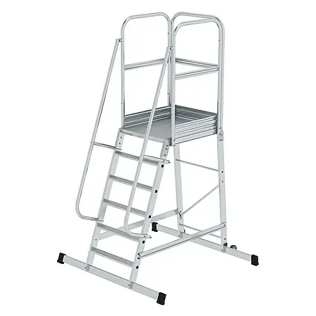 Proregal  Stehleiter Plattformleiter mit Rollen