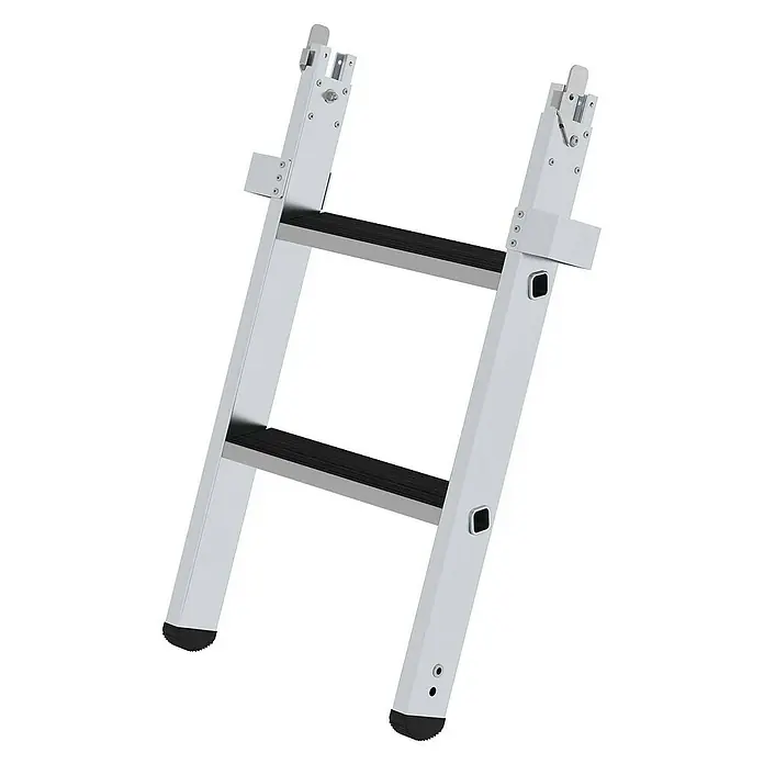 Proregal Anlegeleiter Baugrubenleiter mit 2 Stufen - Anzahl Tritte: 2 Stk., Belastbarkeit: 150 kg, Aluminium