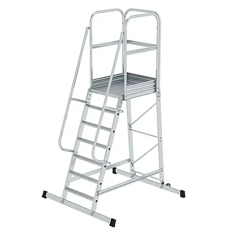Proregal  Stehleiter Plattformleiter mit Rollen