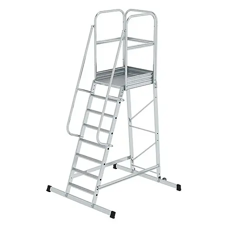 Proregal  Stehleiter Plattformleiter mit Rollen
