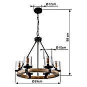 Globo Pendelleuchte Lila (60 W, Braun/Schwarz, E27, Ø x H: 590 x 980 mm) | BAUHAUS