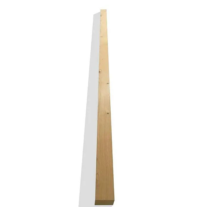 Home Deluxe Sichtschutzelement SOMA 1x Pfosten - Holz, Braun - Langes hellbraunes Holzbrett mit sichtbarer Maserung und Ästen.