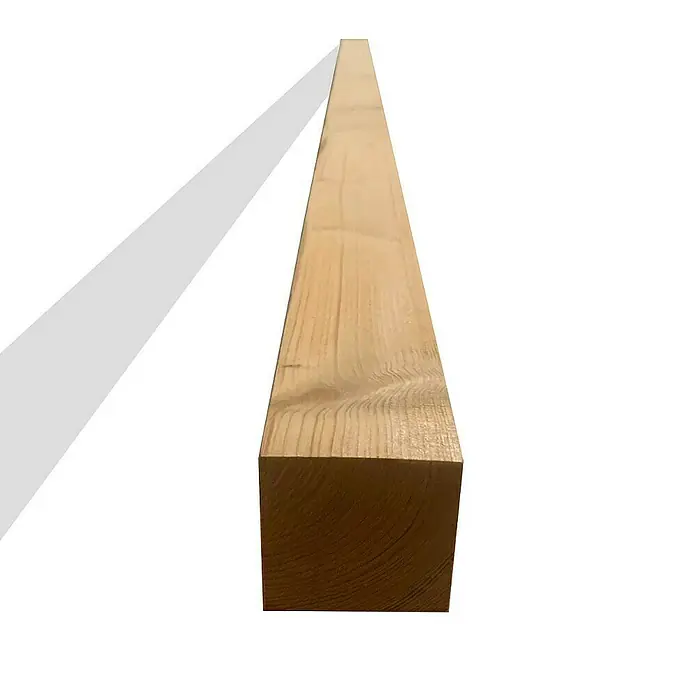 Home Deluxe Sichtschutzelement SOMA 1x Pfosten - Holz, Braun - Heller Holzbalken mit natürlicher Maserung, ideal für Bauprojekte.