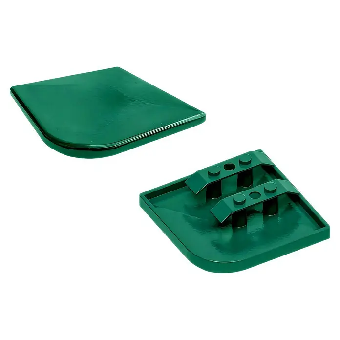 FA-Bausysteme Pfostenkappe mit Überstand für Eckpfosten - Moosgrün, Aluminium, Passend für: Eckpfosten Doppelstabmattenzaun - Grüner Lego-Bodenplatten Stapler. Ein stapelbarer grüner Lego-Bodenplatten Stapler, der eine einfache Aufbewahrung ermöglicht und eine ordentliche Organisation bietet.