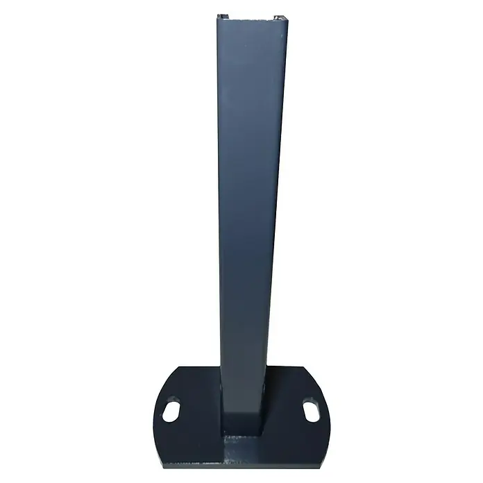 FA-Bausysteme Standfuß Schmal - Passend für: 40 x 60 mm Pfosten, Anthrazit - Das Produkt ist ein stabiler Pfosten aus Metall mit einer breiten Basis für eine sichere Befestigung. Ideal für verschiedene Anwendungen.