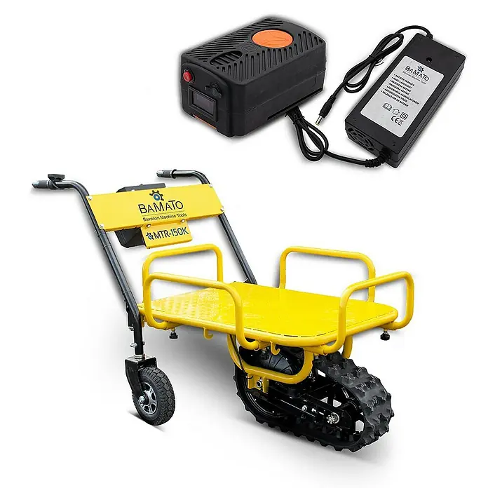 Bamato Akku-Schubkarre MTR-150K mit Raupenlaufwerk - 350 W, Traglast: 150 kg