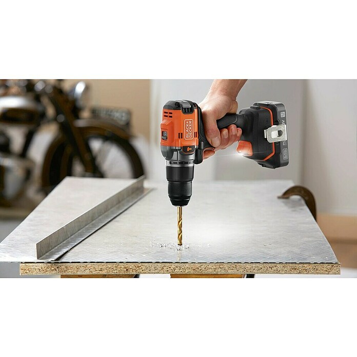 Black+Decker 18V PowerConnect Taladro atornillador percutor de batería BLD683XN-XJ (18 V, Sin batería, 50 Nm, Número máx. de impactos: 28.800 /min) | BAUHAUS